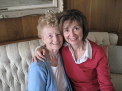 Mary McEachern poses with her niece Trish Young