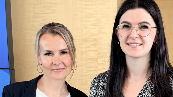 Tori Gagne poses with Dr. Kim Hogarth