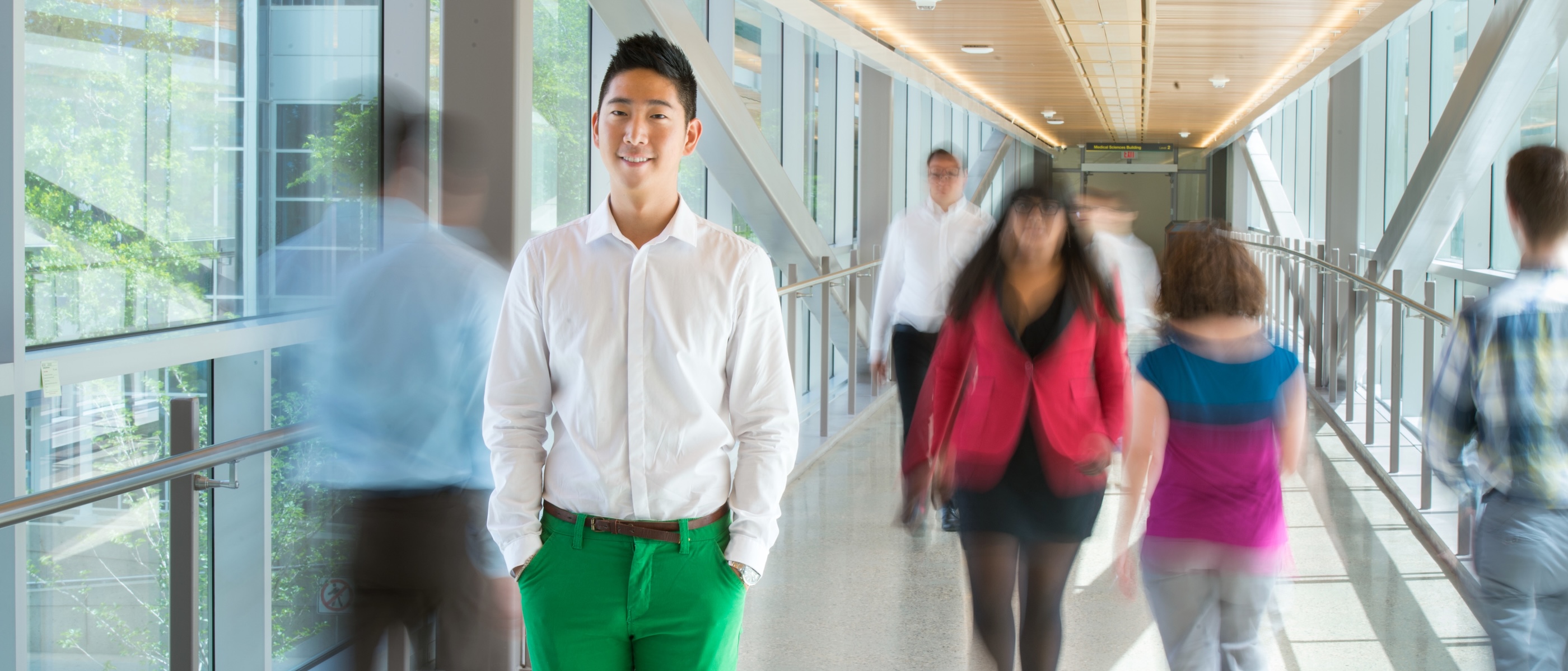 Man standing in hallway 