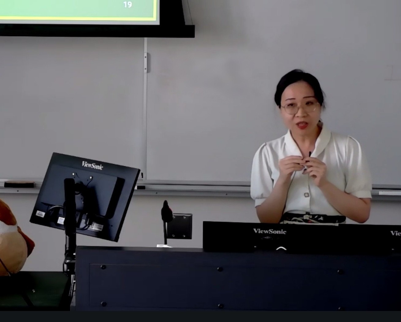 Youran Lin at an info session