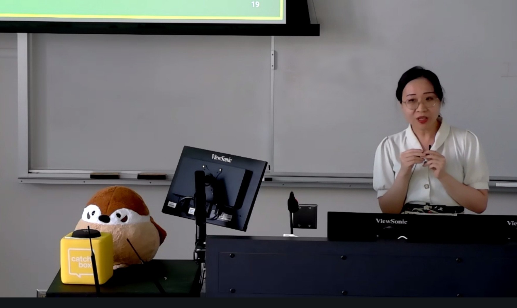 Youran Lin at an info session