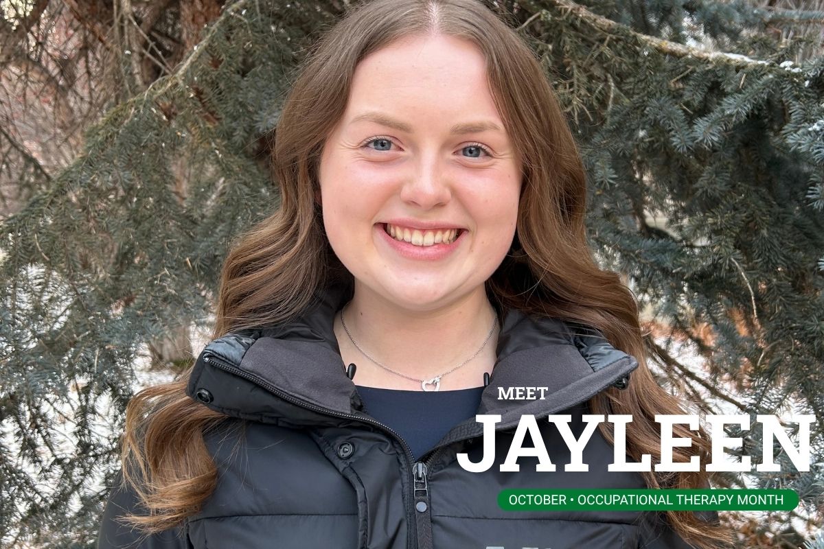 Jayleen in front of nature scenery 
