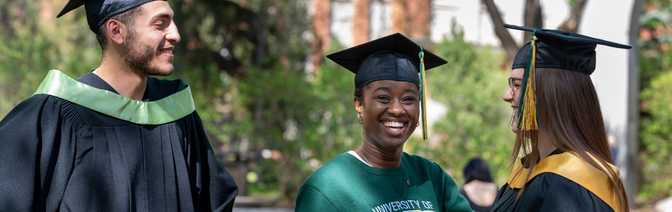 Students in graduation caps