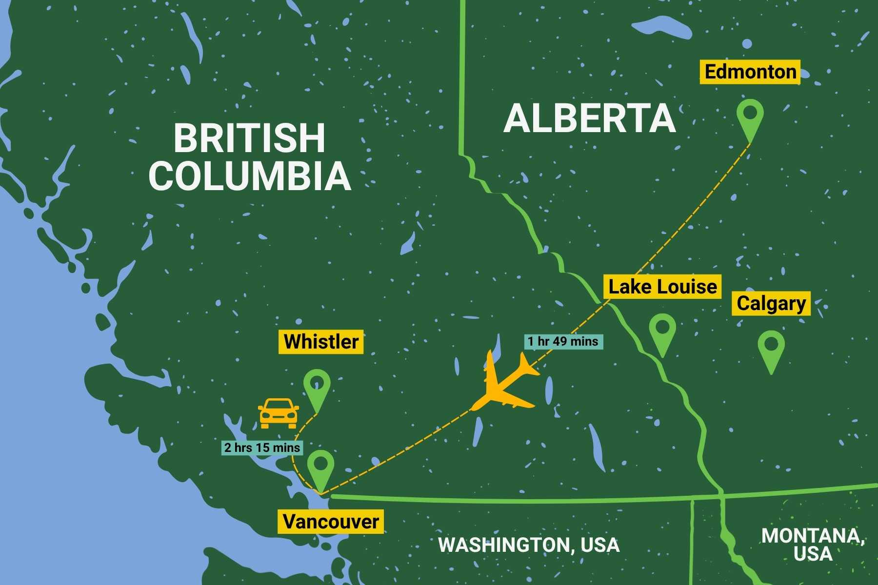 Map for travel