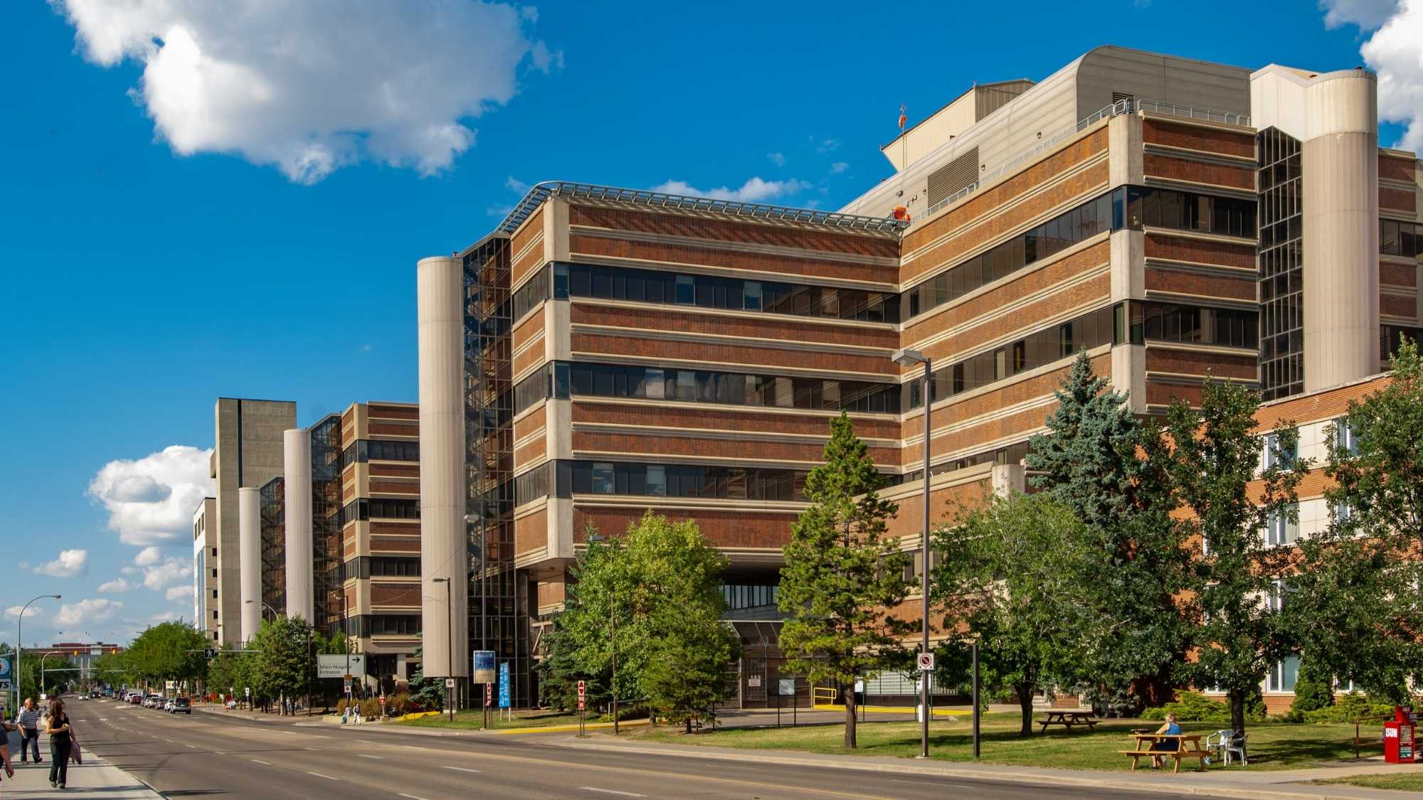 Exterior of the university hospital