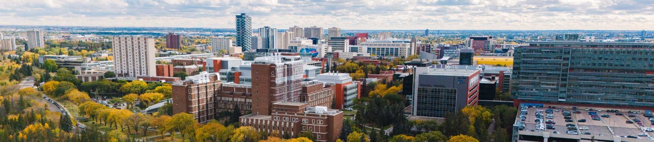 Aerial view of main campus