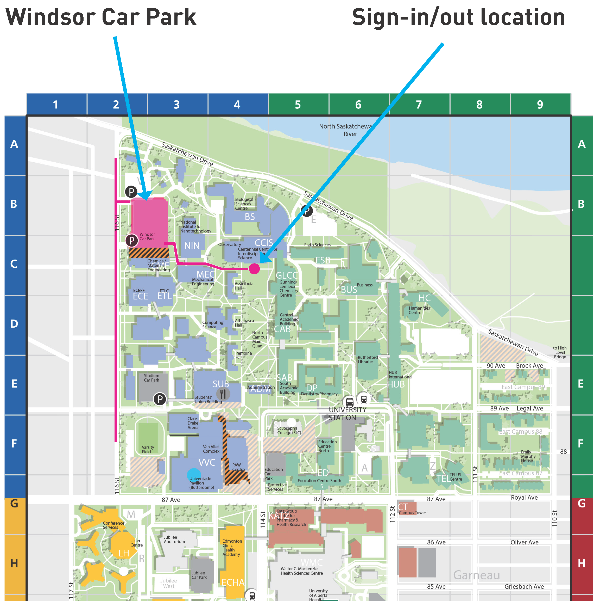 Science camps map