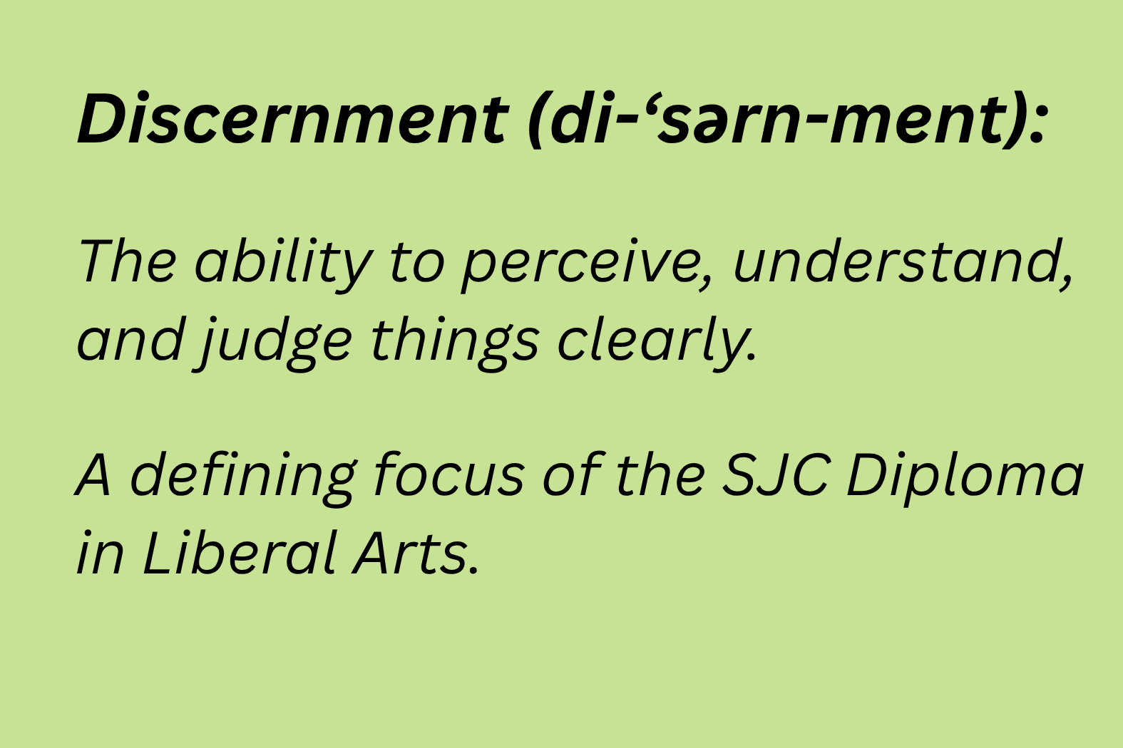 Discernment