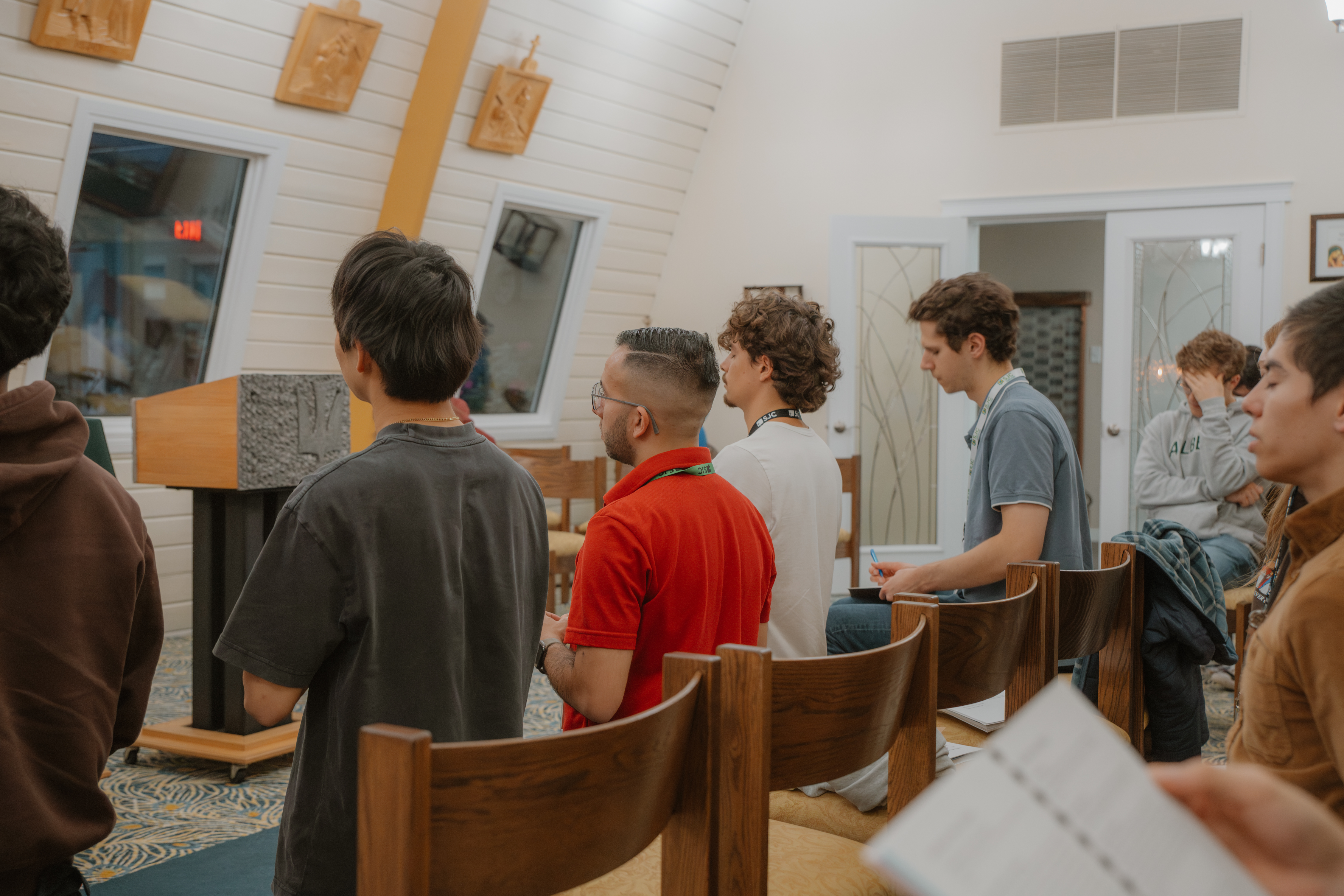 Students in Adoration