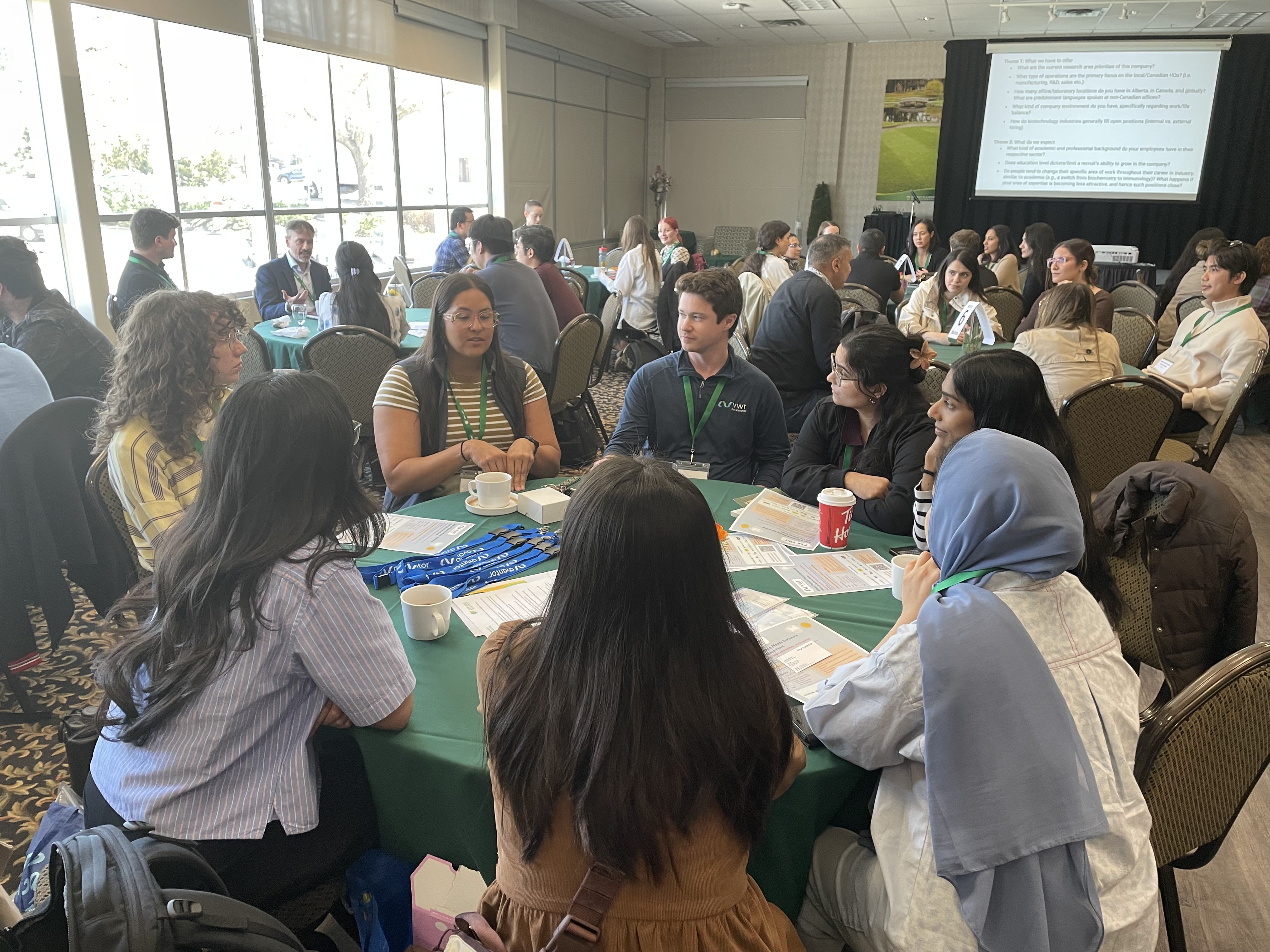 Roundtable with trainees and representatives from VWR