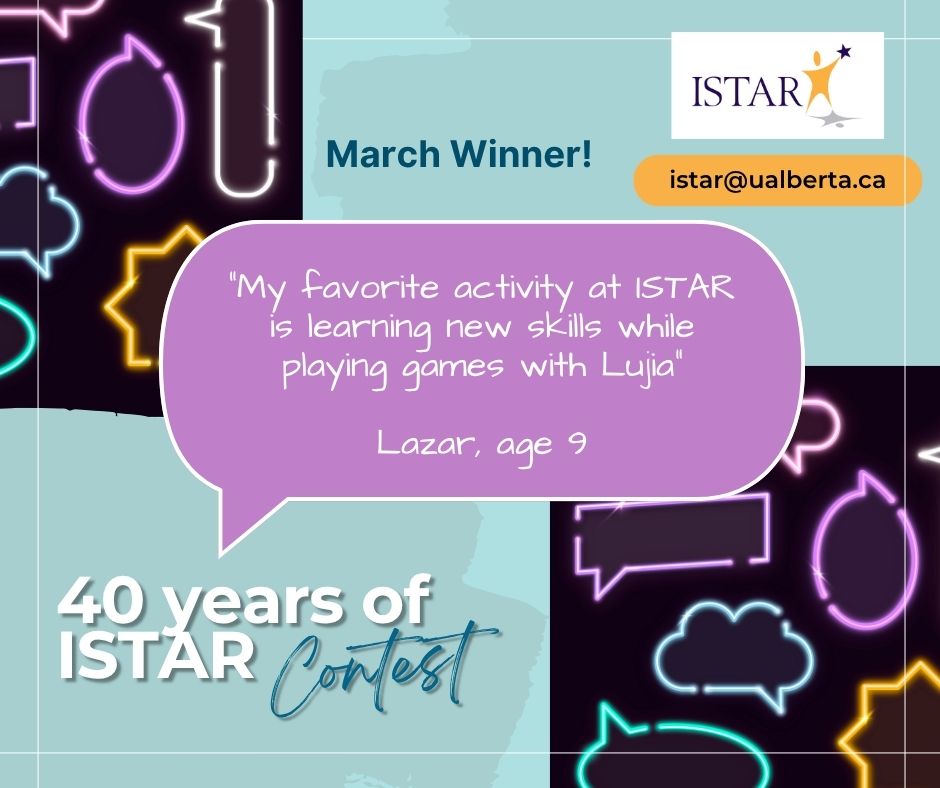 Winner, March 2026 my favorite activity at ISTAR is learning new skills while playing games