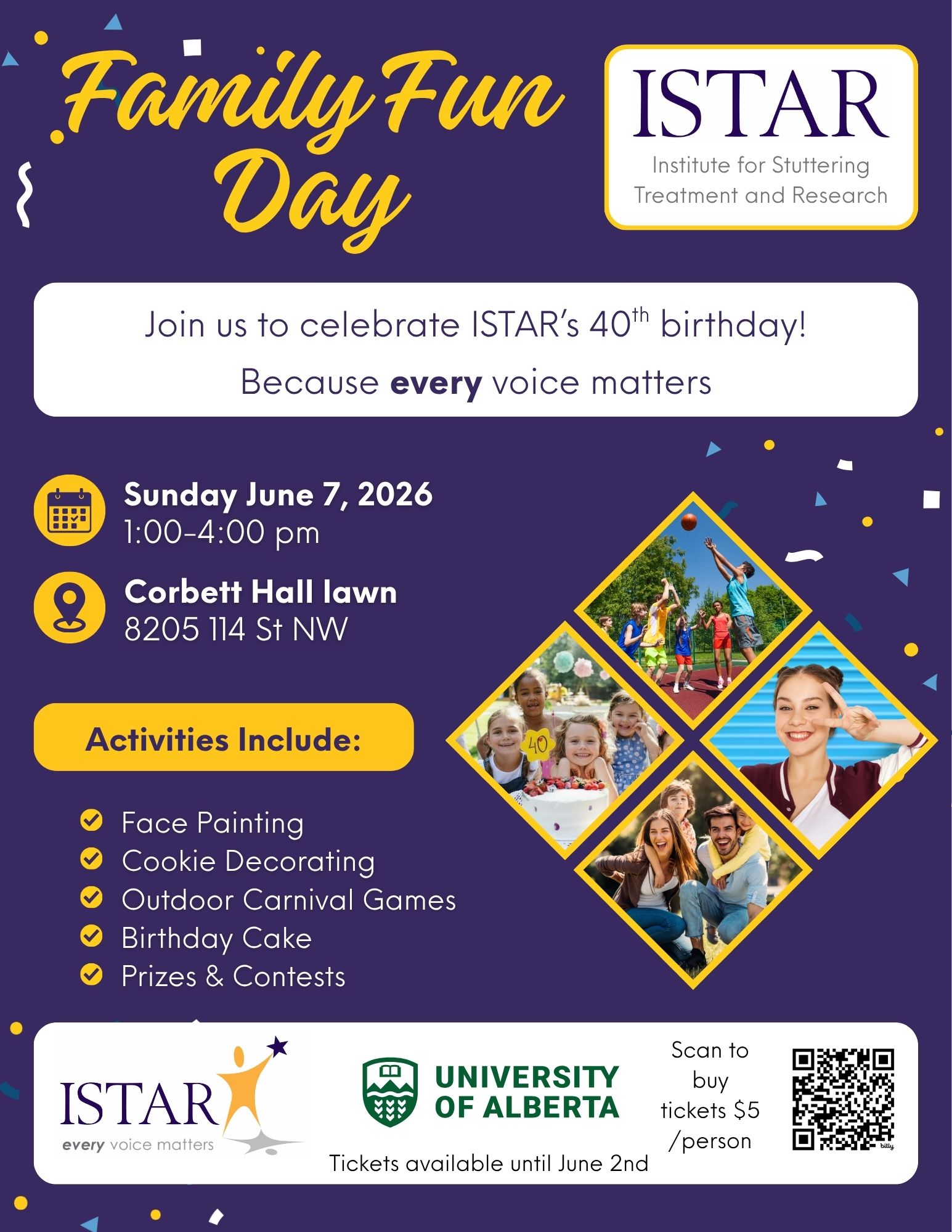 Flyer for ISTAR Family Fun Day