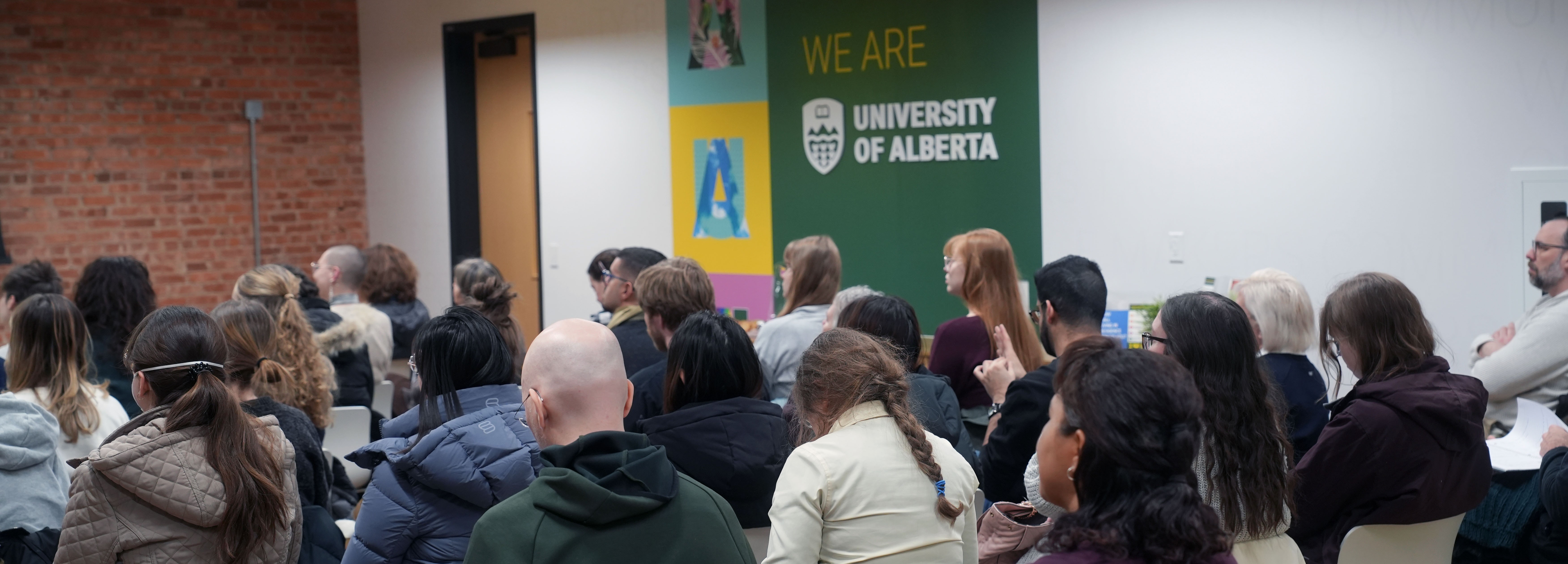 Audience attending to a lecture talk