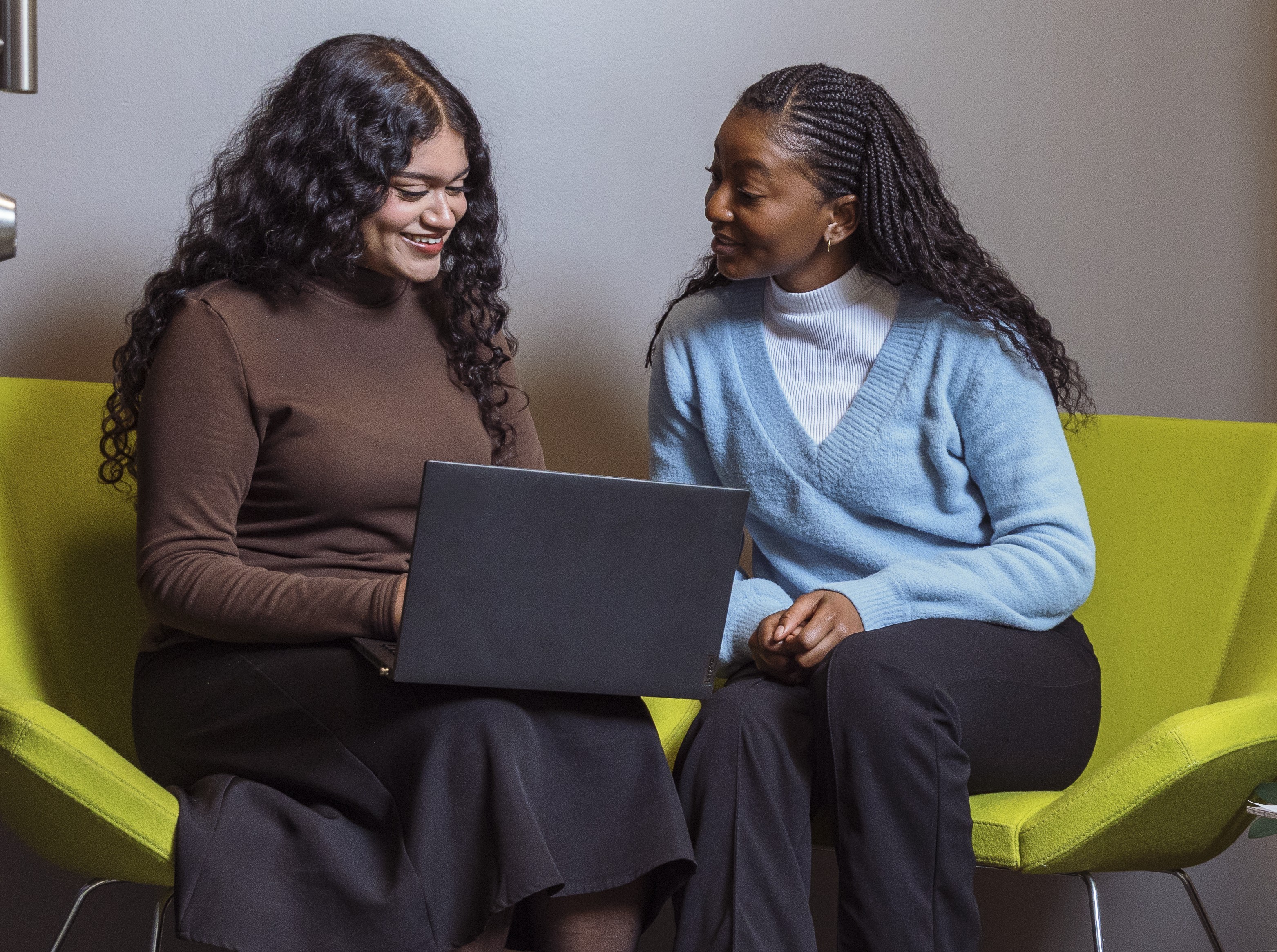 Two students talking