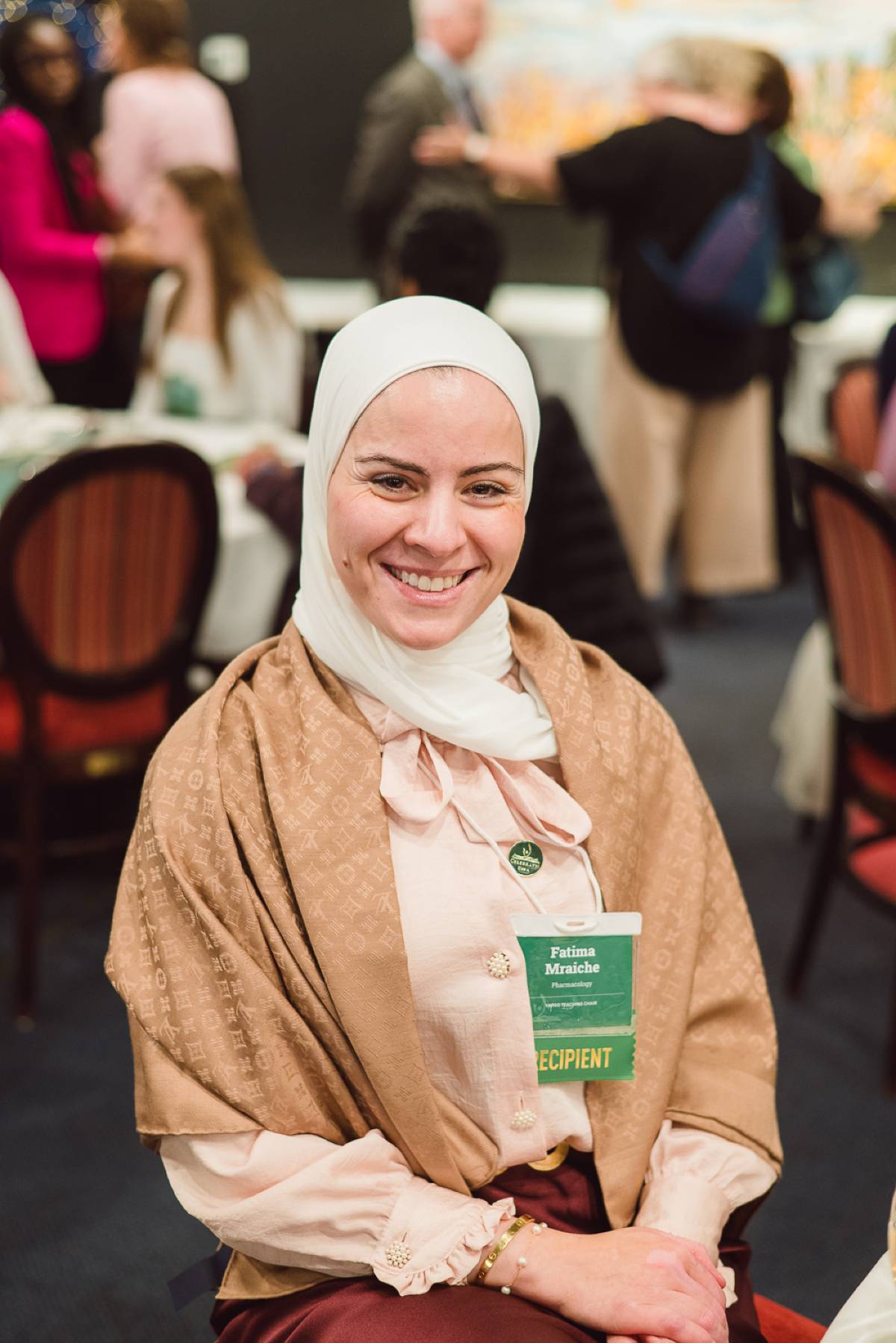 Fatima Mraiche, recipient of the Vargo Teaching Chair