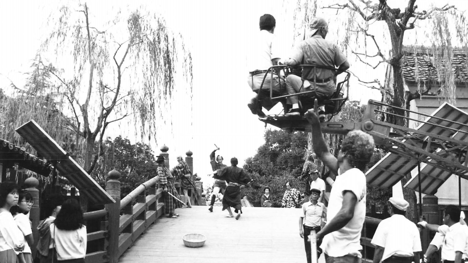 TV Jidaigeki Drama Filming at Toei Studio Park, Nihonbashi bridge set.