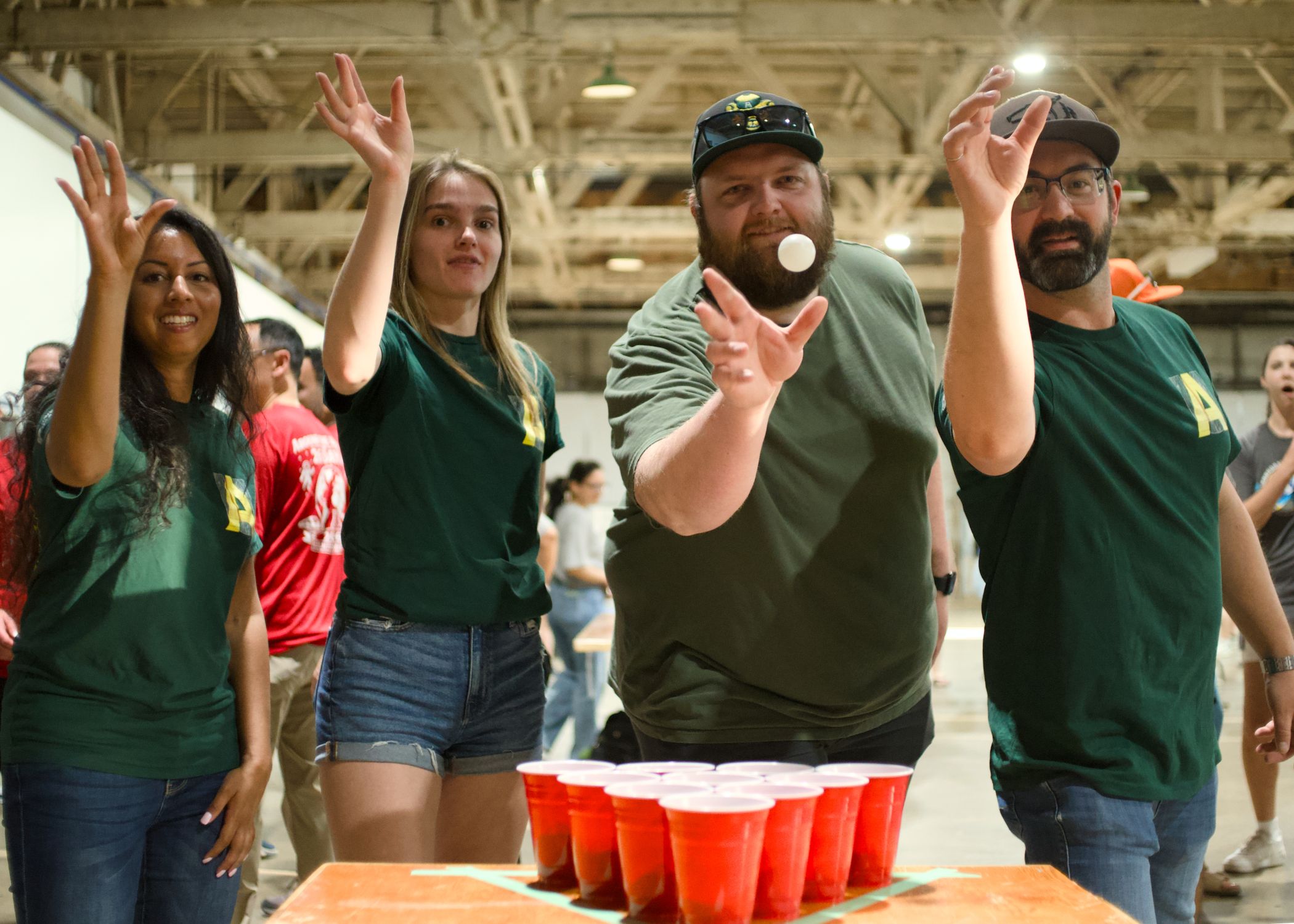 Edmonton Corporate Challenge Near beer pong