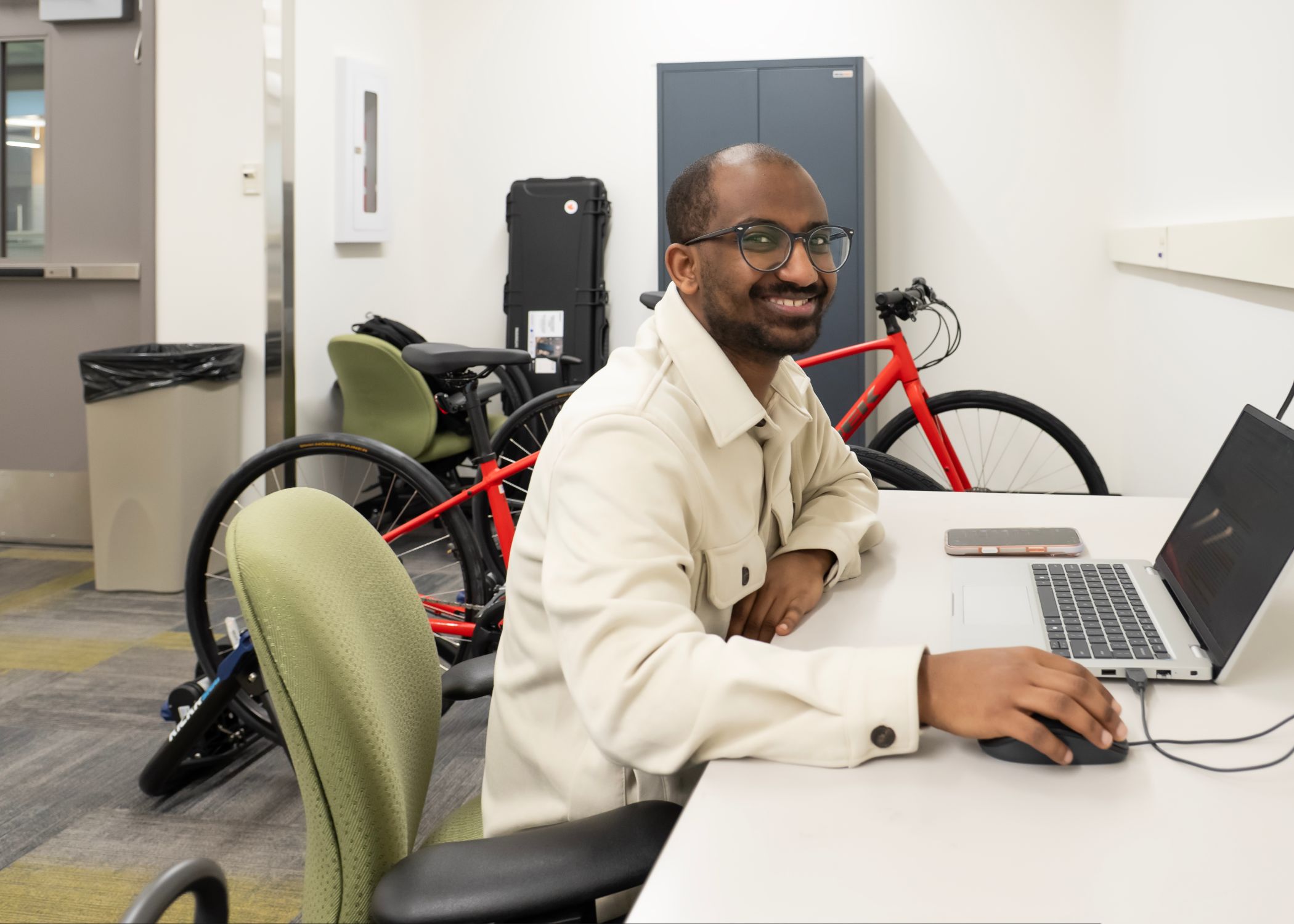  Graduate research assistant fellow Shambel Assefa Esheti conducting data analysis and computational work.
