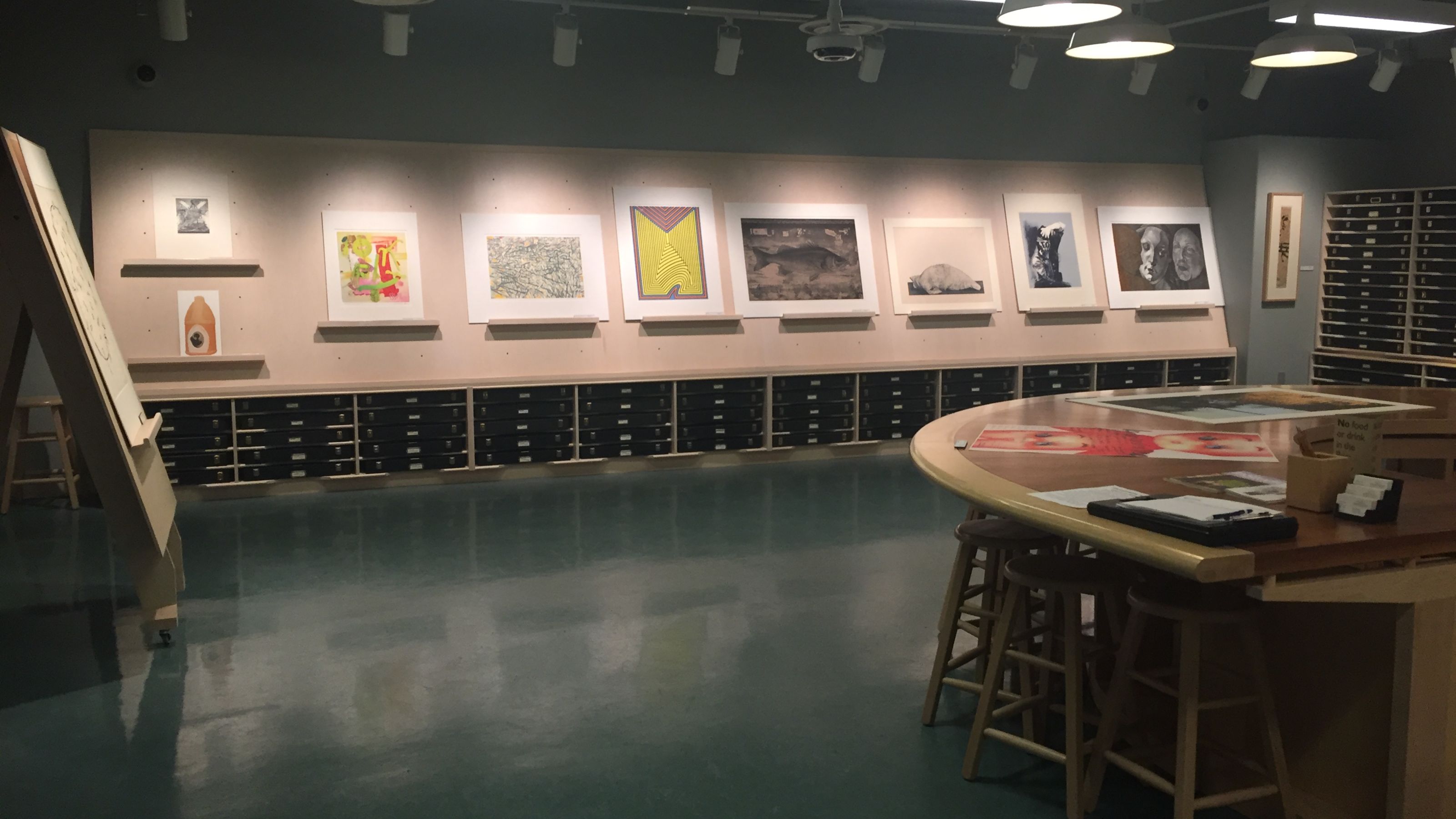An exhibition at the Print Study Centre. Photo credit: Nadia Kurd.