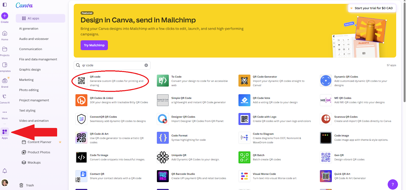 Canva screenshot