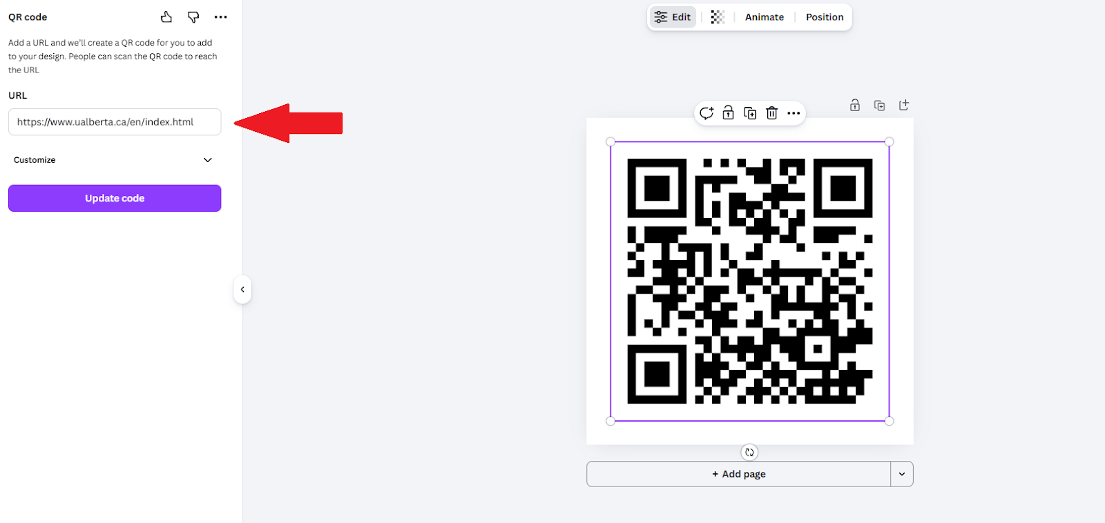 Canva screenshot