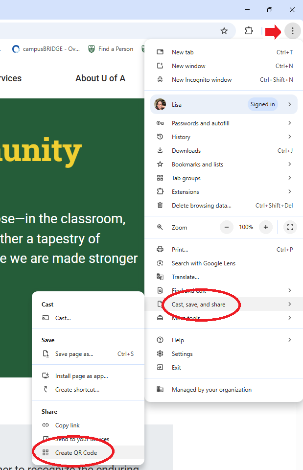 Chrome screenshot 1
