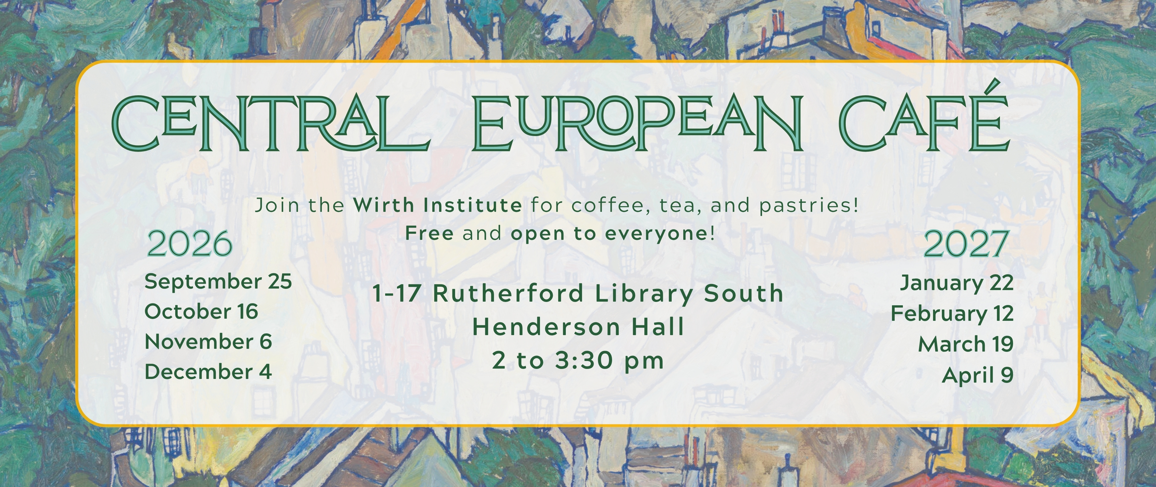 Central European Cafe Postcard