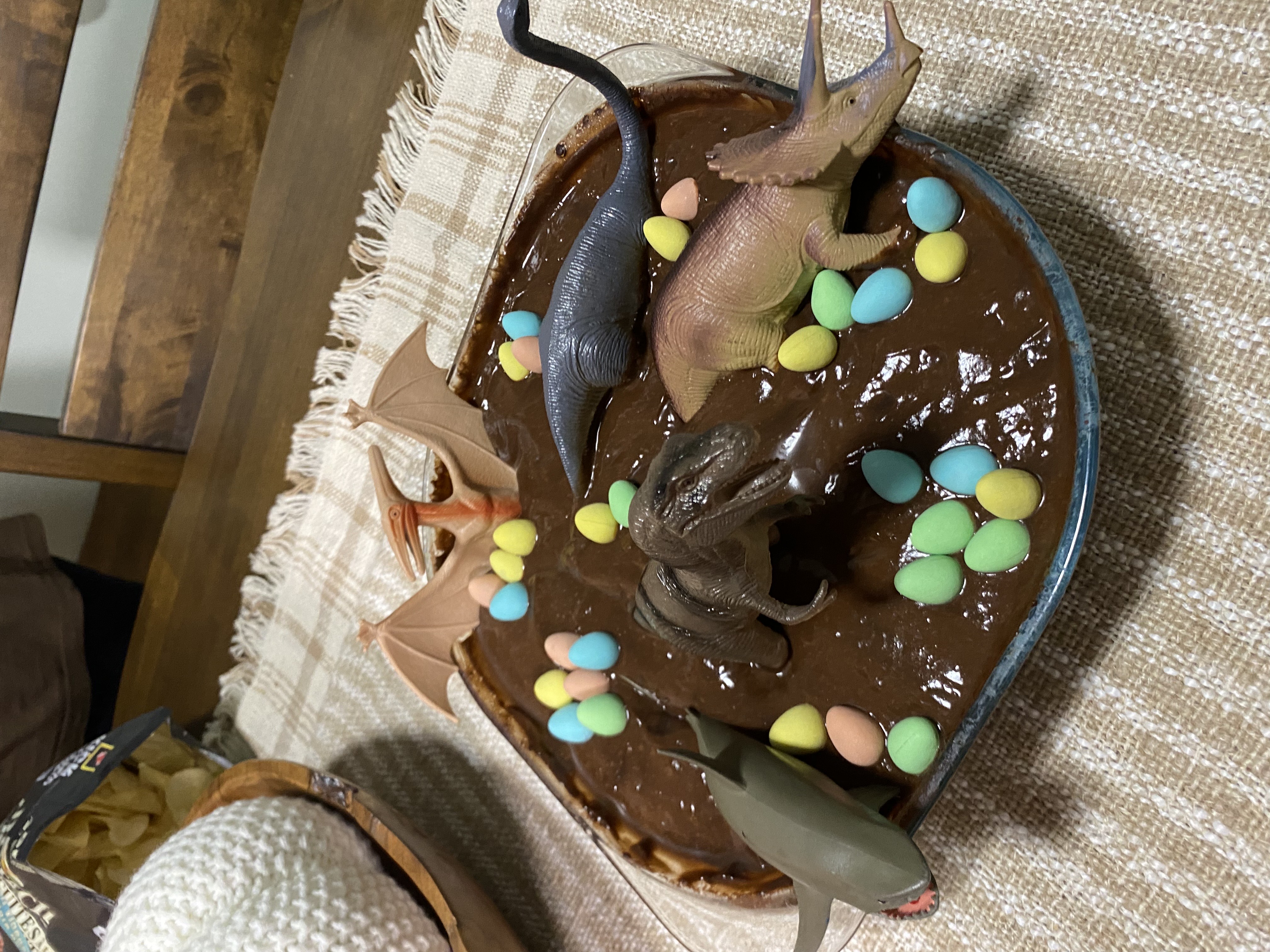 Dinosaur pudding