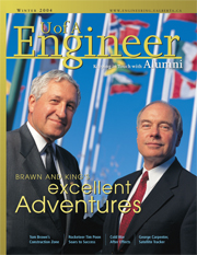 Cover of the Engineer Alumni Magazine - Winter 2004