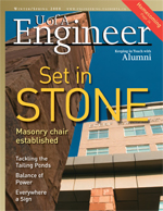 Cover of the Engineer Alumni Magazine - Winter 2008