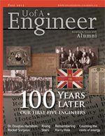 Cover of the Engineer Alumni Magazine - Fall 2013