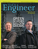 Cover of the Engineer Alumni Magazine - Spring 2013