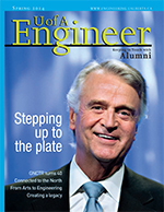 Cover of the Engineer Alumni Magazine - Spring 2014