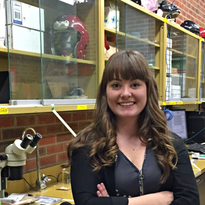 Mechanical engineering master's student Megan Ogle