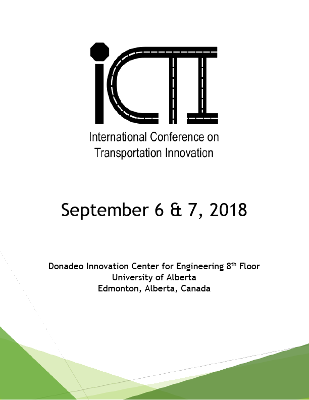 International Conference on Transportation Innovation Program Cover