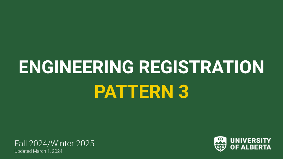 Engineering Registration Pattern 3