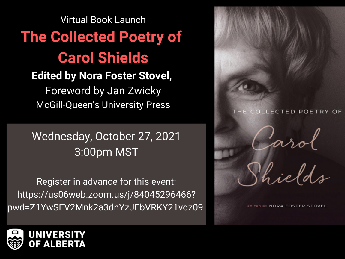 Book Launch The Collected Poetry of Carol Shields