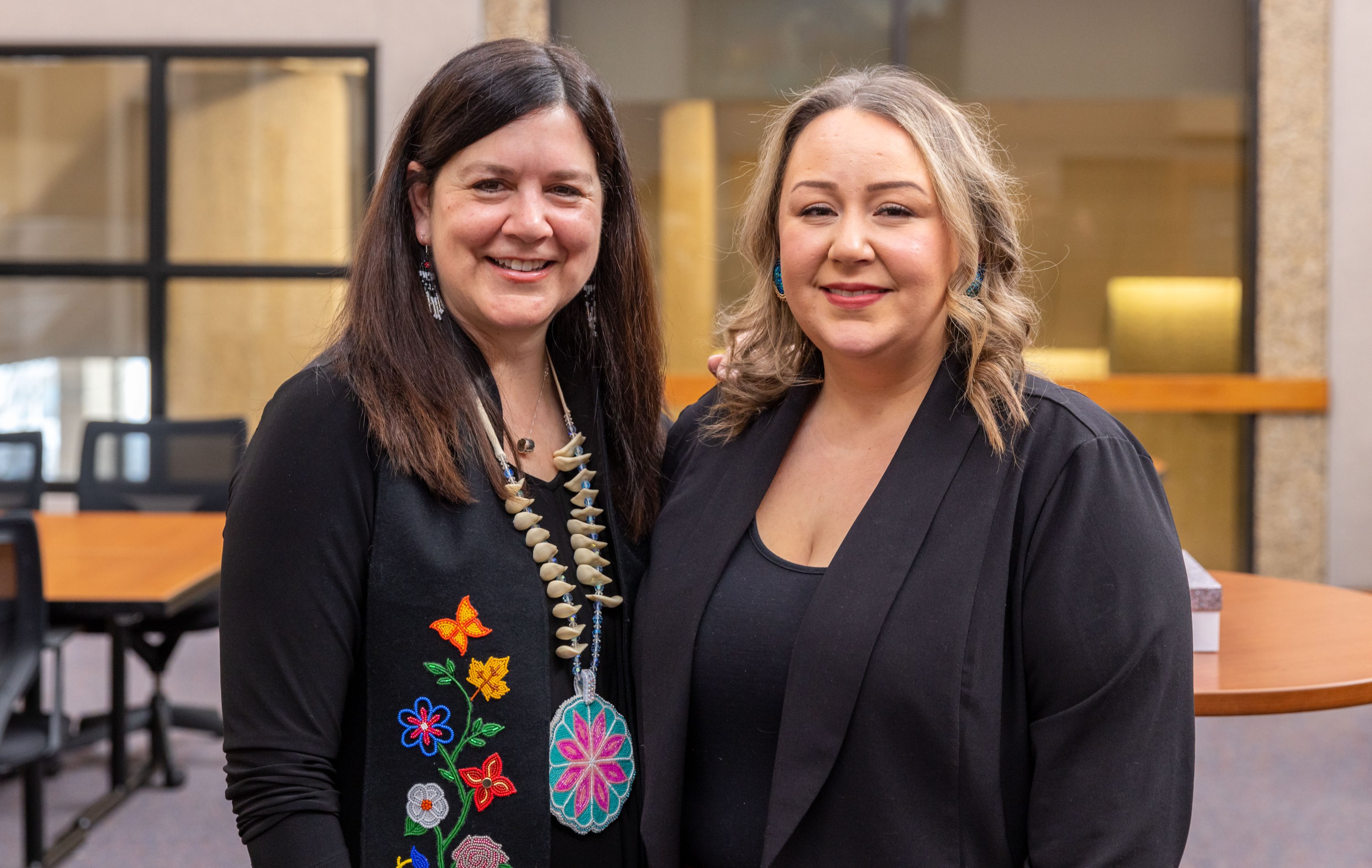 Casey Caines and Justice Michelle O'Bonsawin