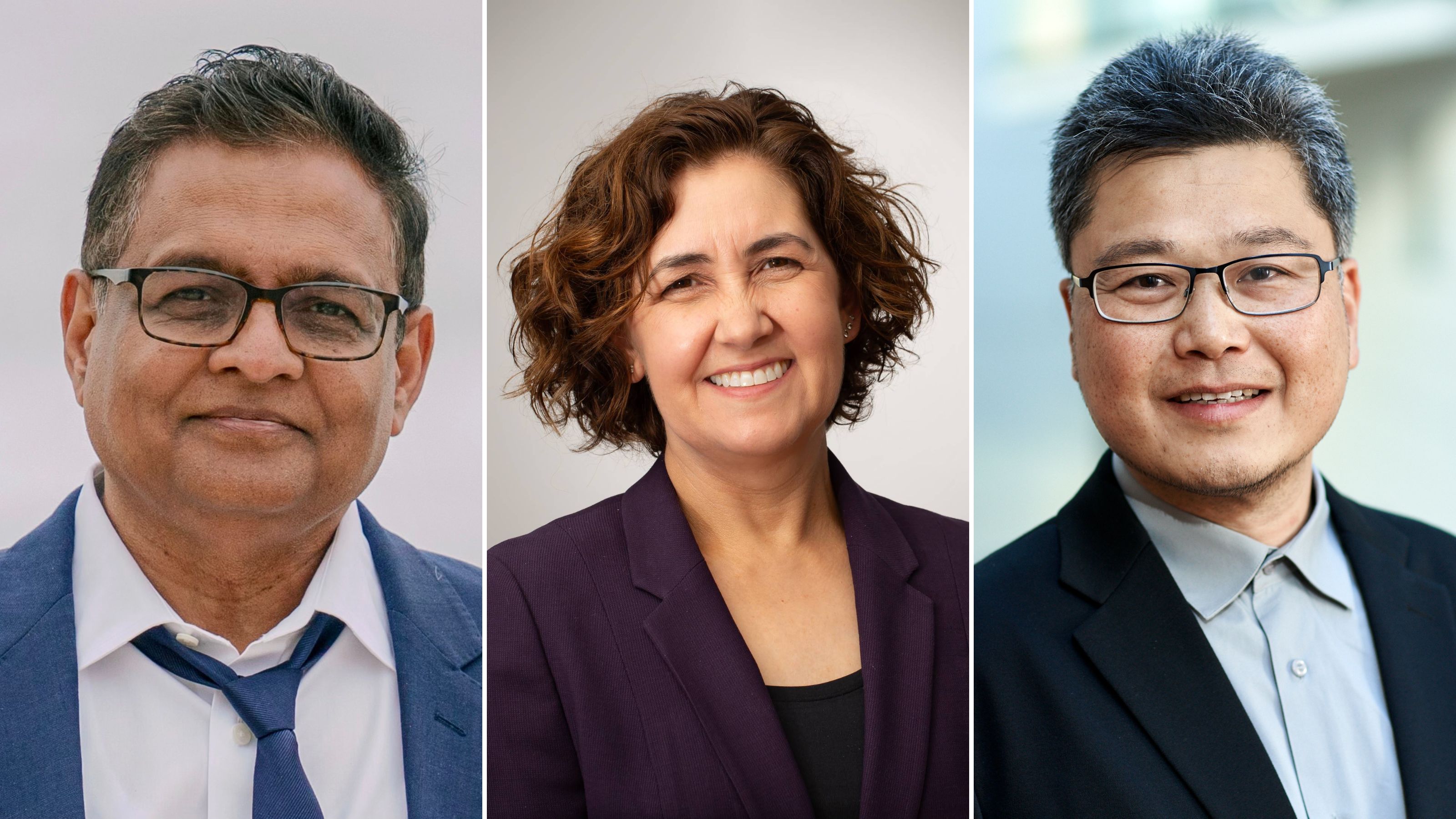 The U of A's three Canada Excellence Research Chairs announced in 2023 (from left): Kalyan Das, Rebecca Hull-Meichle and Shinichi Nakagawa