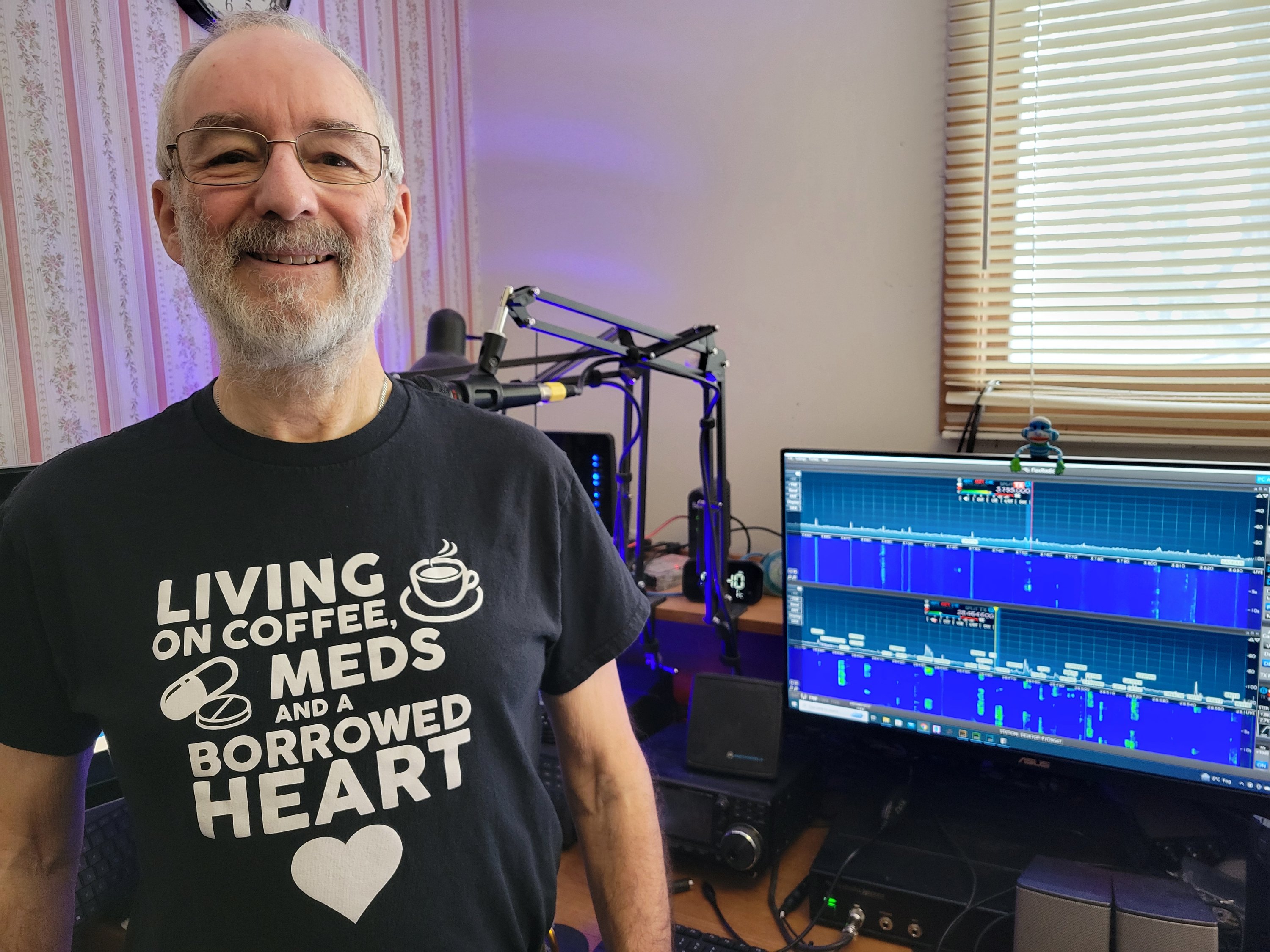Mike Willis, patient in the EMPOWER program, is pictured in his home studio (Photo: Supplied)