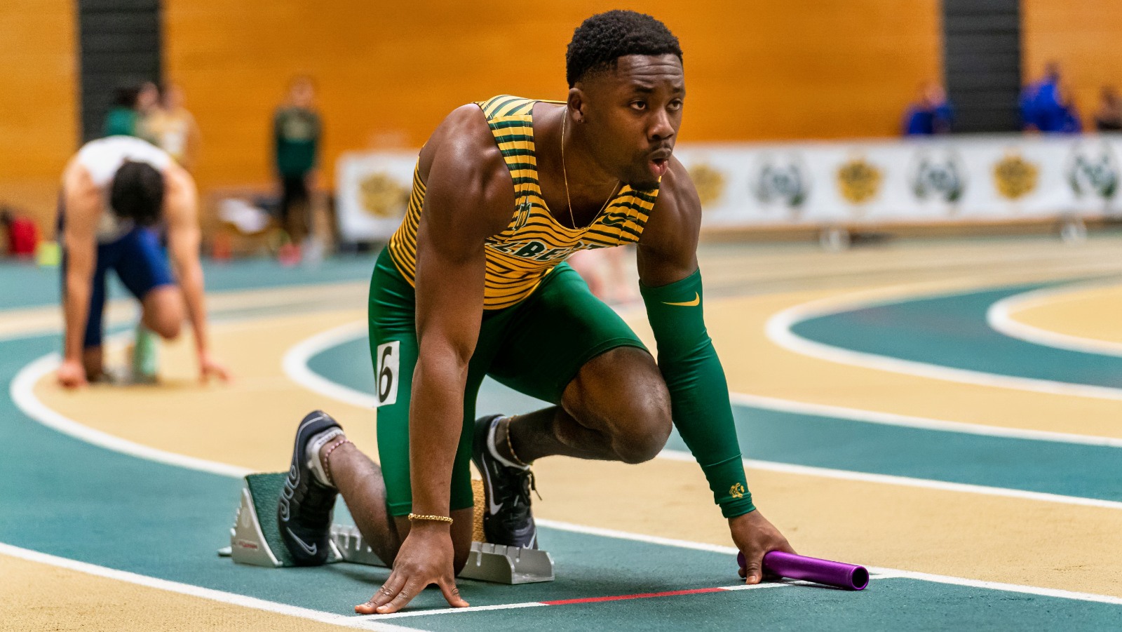 Master’s student Evan Essapa is on track for success as a varsity athlete, a researcher and a leader supporting wellness among the Black community at the U of A and beyond. (Photo: Supplied)
