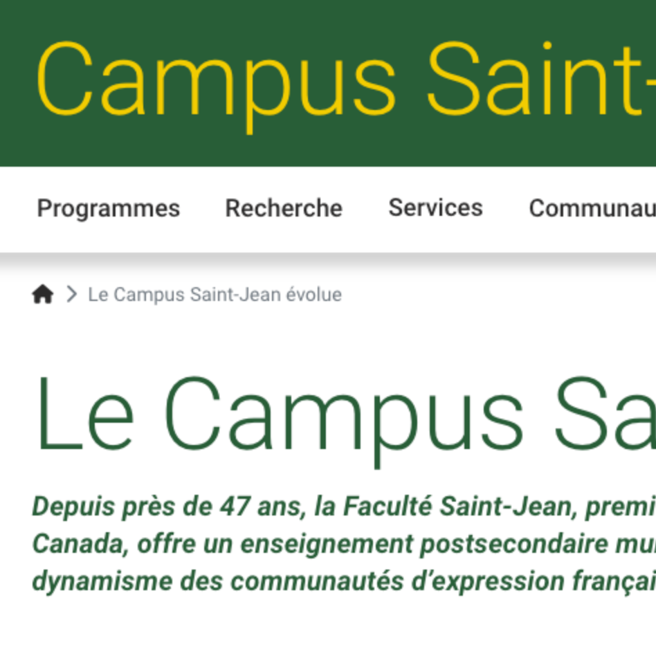 navigation Campus Saint-Jean