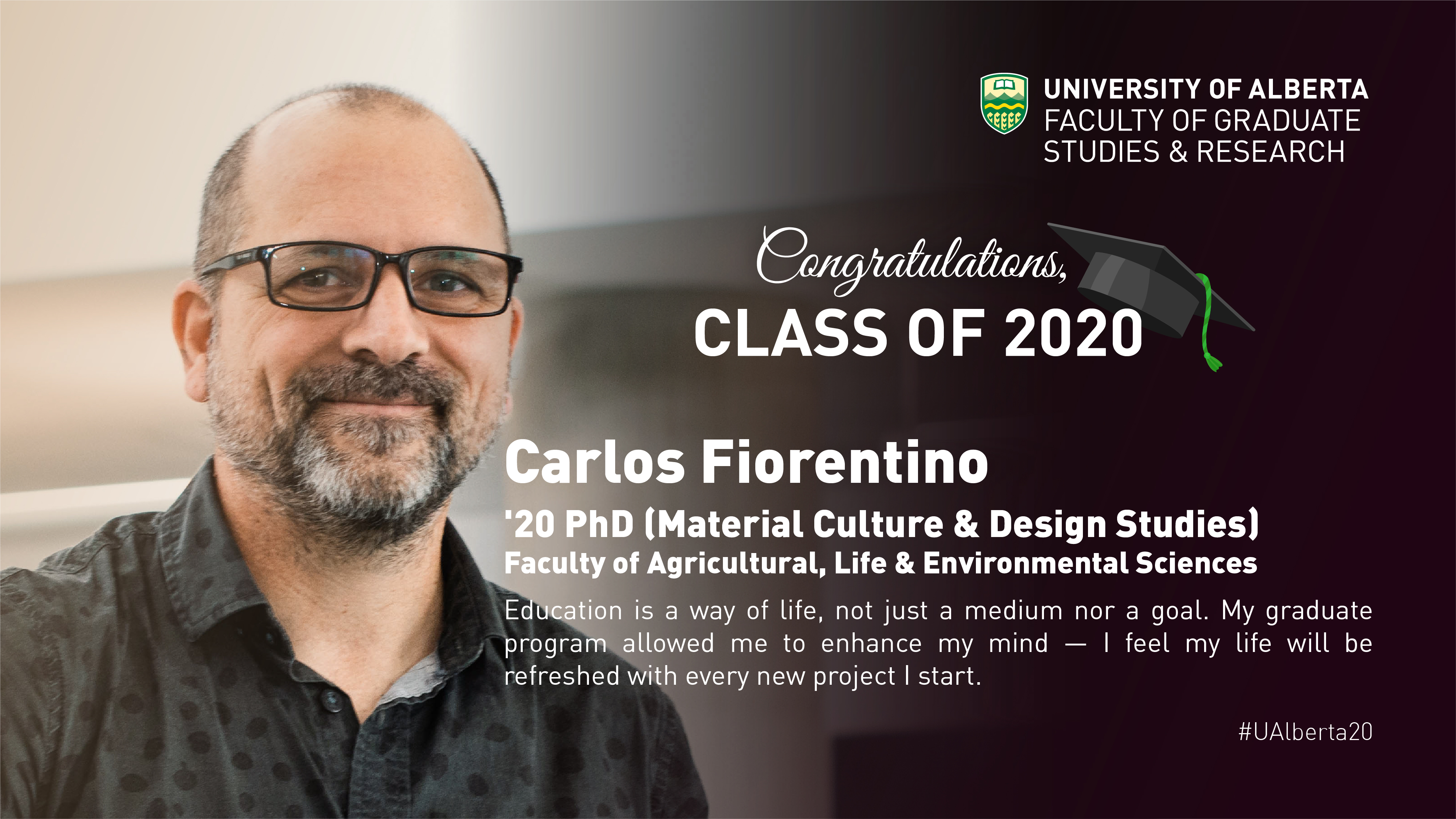 Insight from our Graduates | Carlos Fiorentino, '20 PhD (Material Culture & Design Studies)