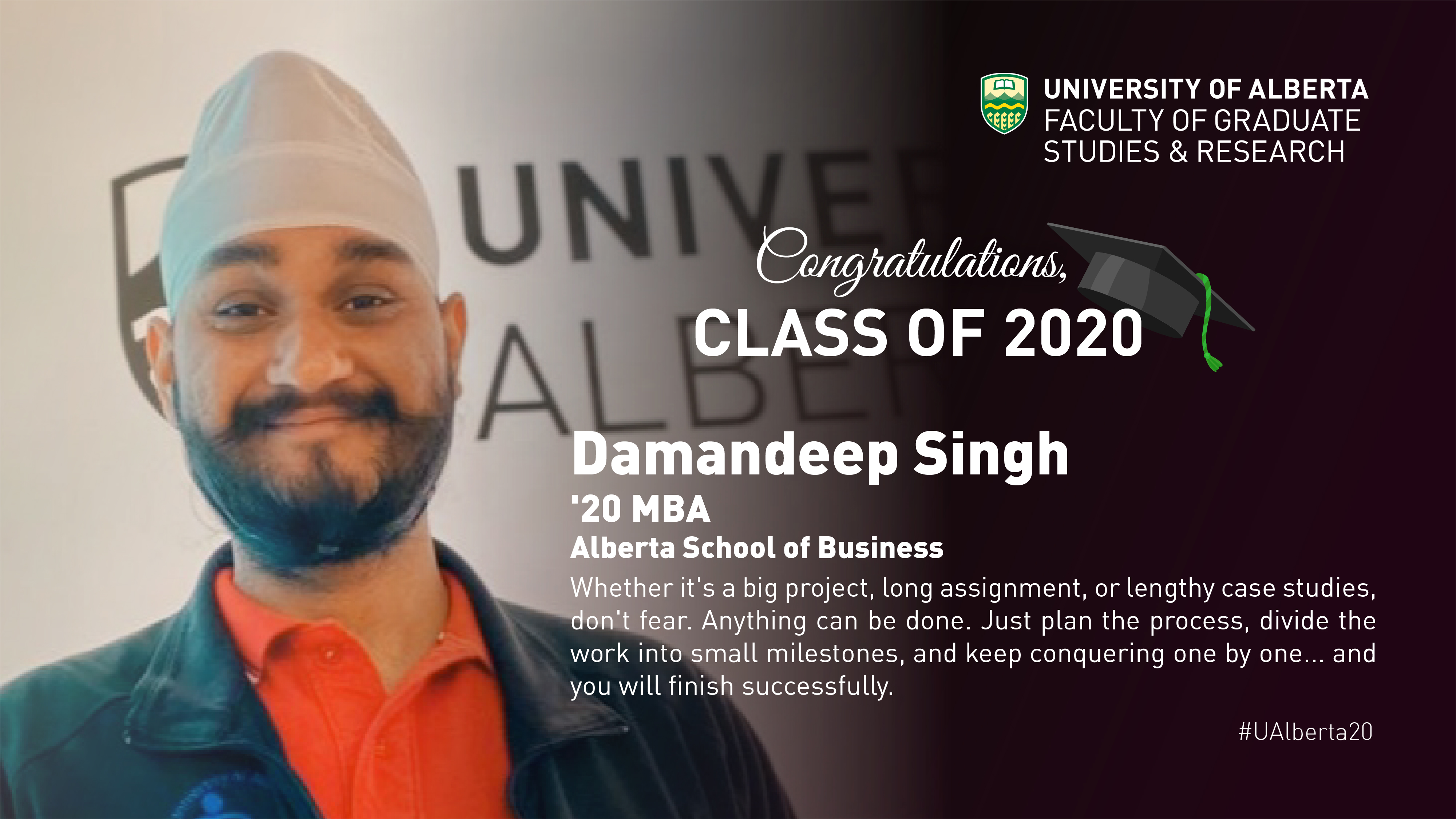 Insight from our Graduates | Damandeep Singh, '20 MBA