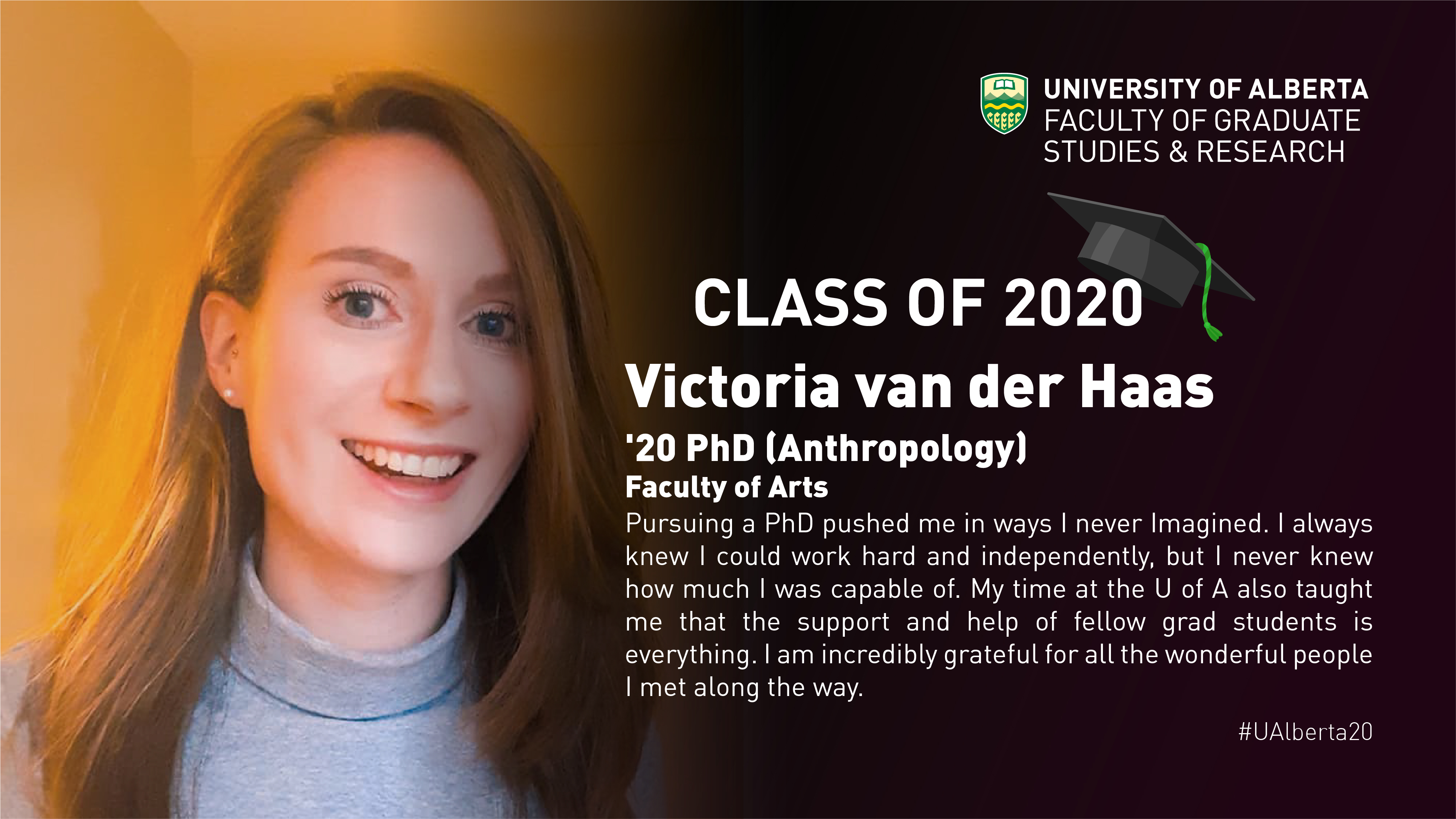 Insight from our Graduates | Victoria van der Haas, '20 PhD (Anthropology)