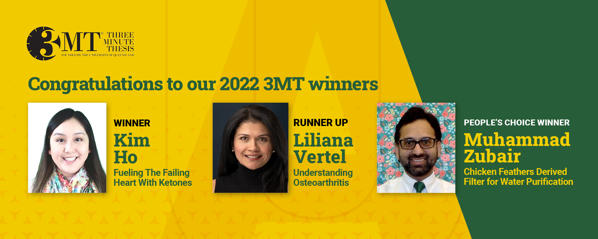 Three Minute Thesis 2022: Congratulations to our 2022 3MT winners