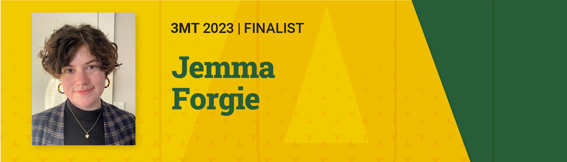 3MT 2023 Finalist  Jemma Forgie 