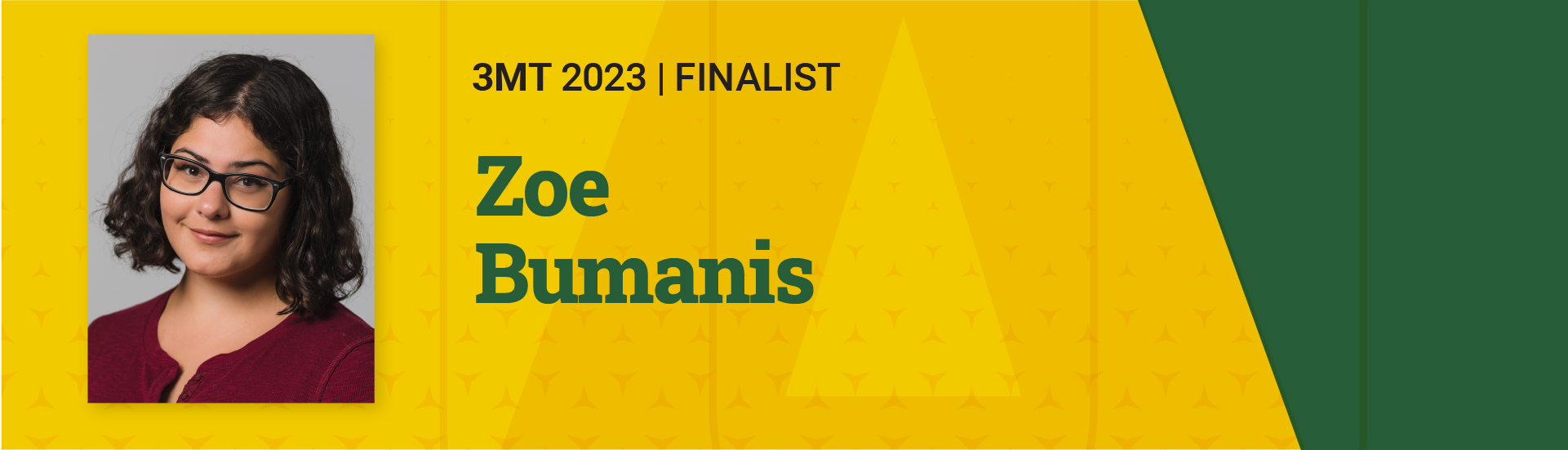 3MT 2023 Finalist  Zoe Bumanis 