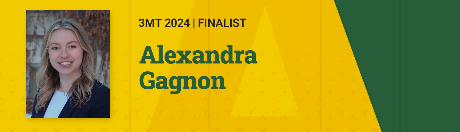 3MT 2024 Finalist Alexandra Gagnon