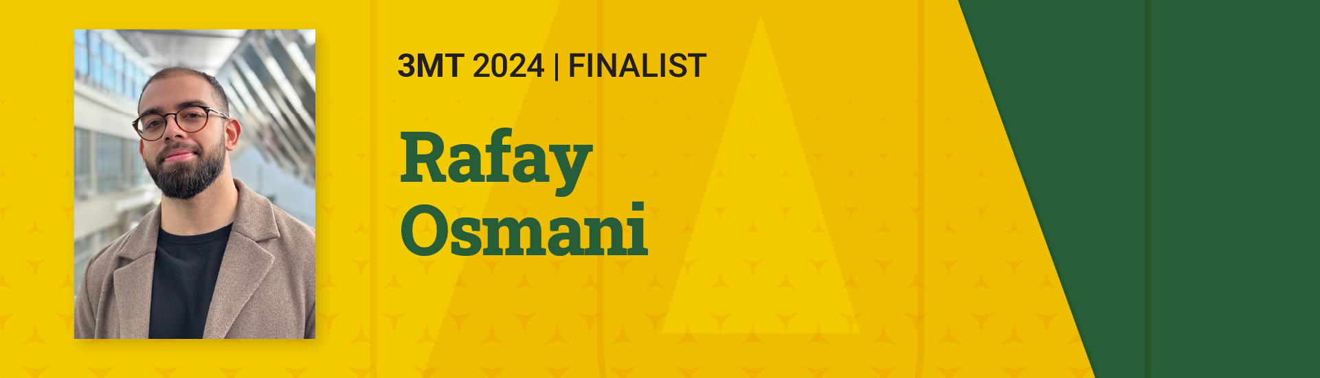 3MT 2024 Finalist Rafay Osmani